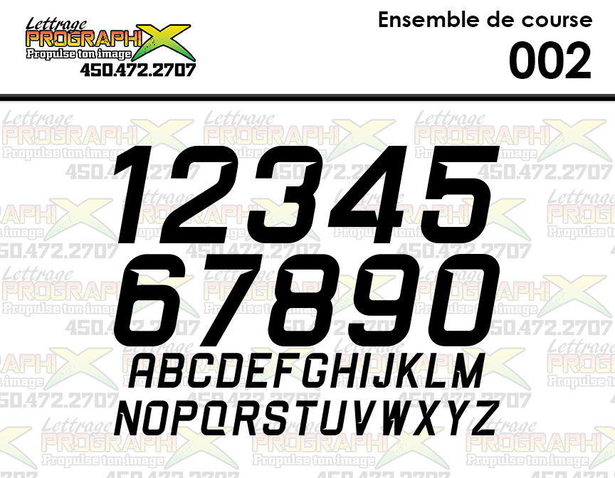 Ensemble de chiffres 002